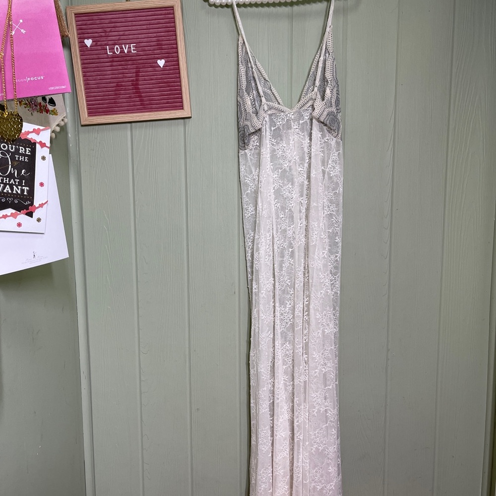 Free People Next to You lace button down dress - Picture 8 of 8